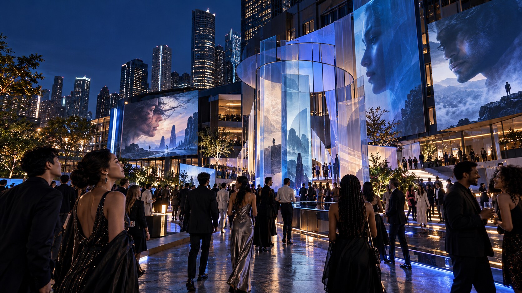 An entertainment launch extending across screens and a live activation